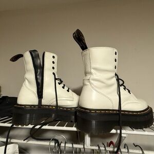 Doc Martens Jadon White Platform Boots